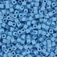 Miyuki square - cubes 1.8mm kralen - Opaque turqouise blue matted ab SB18-413FR